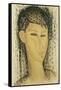 Head of a Young Women-Amedeo Modigliani-Framed Stretched Canvas