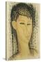 Head of a Young Women-Amedeo Modigliani-Stretched Canvas