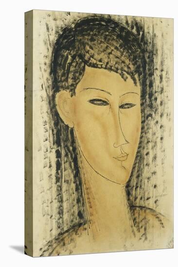 Head of a Young Women-Amedeo Modigliani-Stretched Canvas