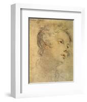 Head of a Youth-Matteo Rosselli-Framed Art Print