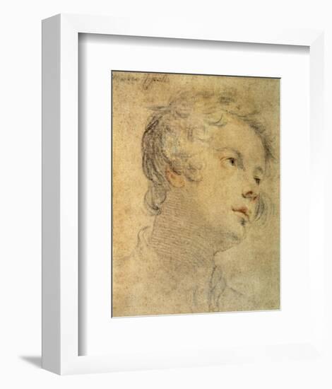 Head of a Youth-Matteo Rosselli-Framed Art Print