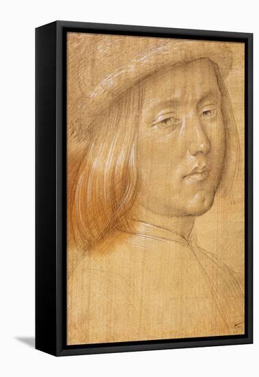 Head of a Youth-Lorenzo di Credi-Framed Stretched Canvas