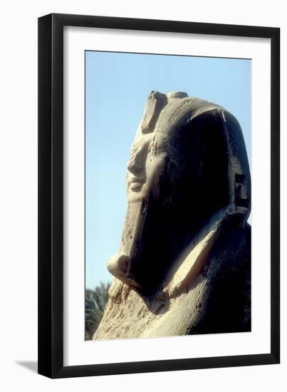 Head of Alabaster Sphinx, Memphis, Egypt, 18th or 19th Dynasty, C14th - 13th Century Bc-CM Dixon-Framed Photographic Print