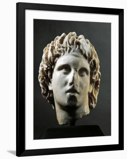 Head of Alexander Great Sculpture from Yannitsa', Near Pella, Greece-null-Framed Giclee Print