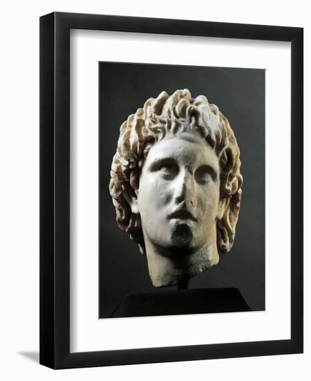 Head of Alexander Great Sculpture from Yannitsa', Near Pella, Greece-null-Framed Giclee Print