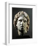 Head of Alexander Great Sculpture from Yannitsa', Near Pella, Greece-null-Framed Giclee Print