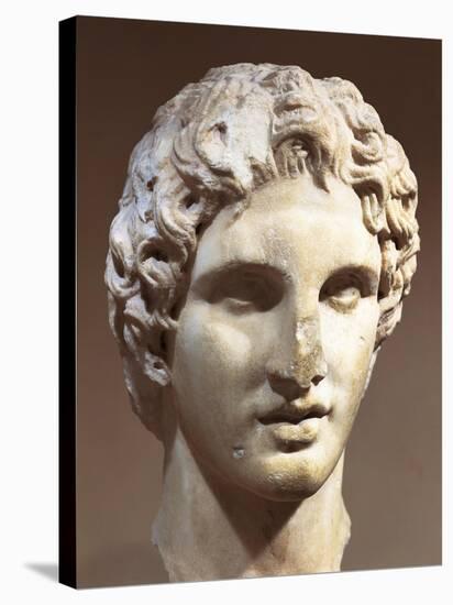 Head of Alexander the Great, 330 Bc, Leocata, Greece BC-null-Stretched Canvas