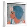 Head of Amenophis III from the Tomb of Onsou, 18th Dynasty, 1550-1295 BC (Mural)-null-Framed Giclee Print