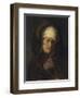 Head of an Aged Woman, 1655-60-Rembrandt van Rijn-Framed Giclee Print