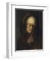 Head of an Aged Woman, 1655-60-Rembrandt van Rijn-Framed Giclee Print