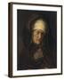 Head of an Aged Woman, 1655-60-Rembrandt van Rijn-Framed Giclee Print