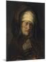 Head of an Aged Woman, 1655-60-Rembrandt van Rijn-Mounted Giclee Print