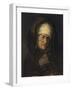 Head of an Aged Woman, 1655-60-Rembrandt van Rijn-Framed Giclee Print