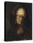 Head of an Aged Woman, 1655-60-Rembrandt van Rijn-Stretched Canvas
