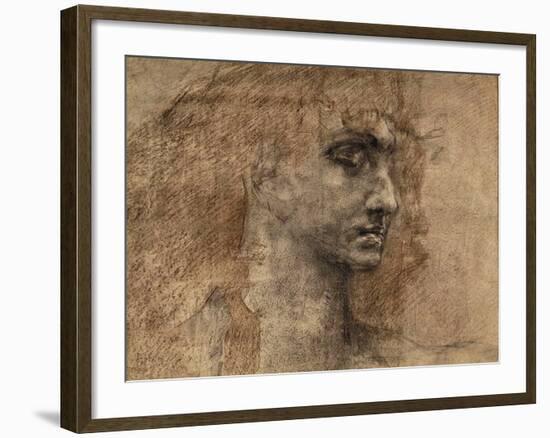 Head of an Angel, 1887-Mikhail Aleksandrovich Vrubel-Framed Giclee Print