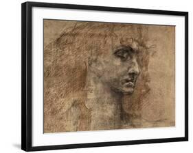 Head of an Angel, 1887-Mikhail Aleksandrovich Vrubel-Framed Giclee Print