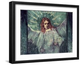 Head of an Angel, after Rembrandt, c.1889-Vincent van Gogh-Framed Giclee Print