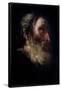 HEAD OF AN APOSTLE - 17TH CENTURY - OIL/ CANVAS - 38x32 cm - SPANISH BAROQUE - NP 2773-FRANCISCO HERRERA THE ELDER-Framed Poster