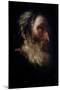 HEAD OF AN APOSTLE - 17TH CENTURY - OIL/ CANVAS - 38x32 cm - SPANISH BAROQUE - NP 2773-FRANCISCO HERRERA THE ELDER-Mounted Poster