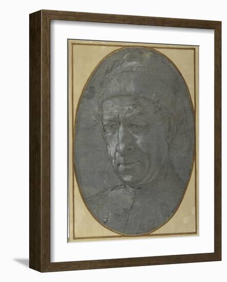 Head of an Elderly Man Wearing a Cap-Filippino Lippi-Framed Giclee Print