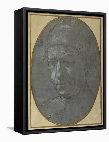 Head of an Elderly Man Wearing a Cap-Filippino Lippi-Framed Stretched Canvas