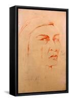 Head of an Indian Man By James A. Wehn, D. 1915-James Wehn-Framed Stretched Canvas