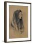 Head of an Italian Girl in a Mantilla-John Frederick Lewis-Framed Giclee Print