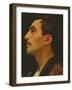 Head of an Italian Model, C.1855-Frederick Leighton-Framed Giclee Print