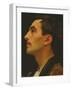 Head of an Italian Model, C.1855-Frederick Leighton-Framed Giclee Print