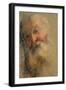 Head of an Old Bearded Man, 1584-1586-Federigo Barocci-Framed Giclee Print