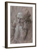 Head of an Old Man, 1521-Albrecht Dürer or Duerer-Framed Giclee Print