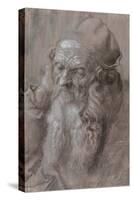 Head of an Old Man, 1521-Albrecht Dürer or Duerer-Stretched Canvas