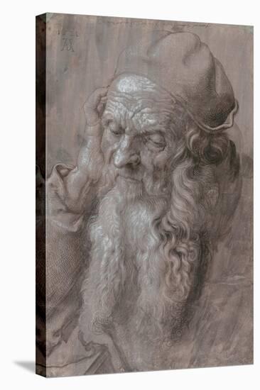 Head of an Old Man, 1521-Albrecht Dürer or Duerer-Stretched Canvas