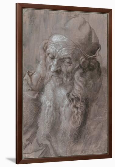 Head of an Old Man, 1521-Albrecht Dürer-Framed Giclee Print