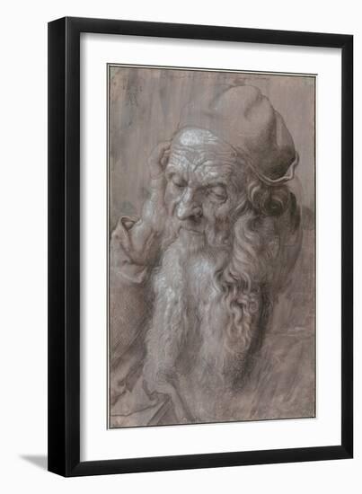 Head of an Old Man, 1521-Albrecht Dürer-Framed Giclee Print