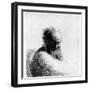 Head of an Old Man, 1631 (Etching)-Rembrandt van Rijn-Framed Giclee Print