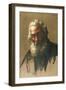 Head of an Old Man, 1881 (Oil on Canvas)-Alphonse Legros-Framed Giclee Print