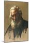 Head of an Old Man, 1881 (Oil on Canvas)-Alphonse Legros-Mounted Giclee Print