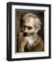 Head of an Old Man, C.1590-92-Annibale Carracci-Framed Giclee Print