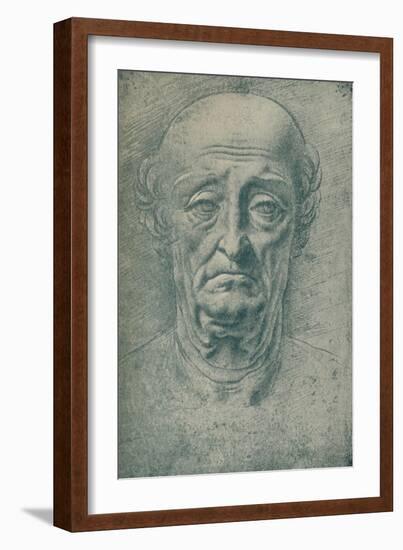 'Head of an Old Man', c15th century, (1932)-Leonardo Da Vinci-Framed Giclee Print