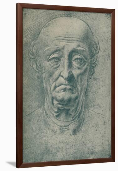 'Head of an Old Man', c15th century, (1932)-Leonardo Da Vinci-Framed Giclee Print