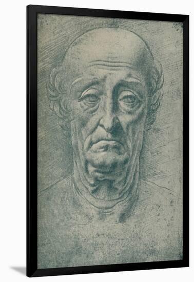 'Head of an Old Man', c15th century, (1932)-Leonardo Da Vinci-Framed Giclee Print