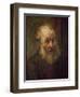 Head of an Old Man, circa 1650-Rembrandt van Rijn-Framed Giclee Print