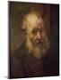 Head of an Old Man, circa 1650-Rembrandt van Rijn-Mounted Giclee Print