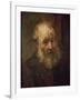 Head of an Old Man, circa 1650-Rembrandt van Rijn-Framed Giclee Print