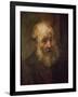 Head of an Old Man, circa 1650-Rembrandt van Rijn-Framed Giclee Print