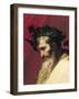 Head of an Old Man, Fragment from the Triumph of Bacchus-Jusepe de Ribera-Framed Giclee Print