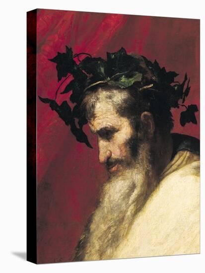 Head of an Old Man, Fragment from the Triumph of Bacchus-Jusepe de Ribera-Stretched Canvas