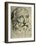 'Head of an Old Man', mid 18th century, (1928)-Giovanni Battista Tiepolo-Framed Giclee Print