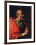 Head of an Old Man' (The Apostle Peter), 17th Century-Bernardo Strozzi-Framed Giclee Print